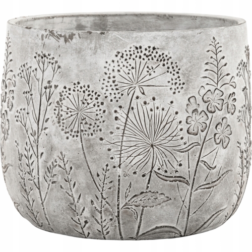 BETONOWA Osłonka na doniczkę Doniczka Donica 17 x 22 x 22 cm - SZARA