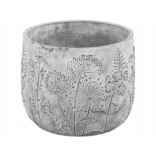 BETONOWA Osłonka na doniczkę Doniczka Donica 17 x 22 x 22 cm - SZARA