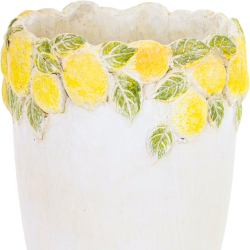 BETONOWA Osłonka na doniczkę Doniczka Donica 22,5 x 17 x 17 cm - CYTRYNY