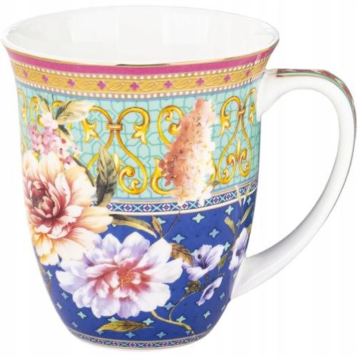 DUŻY Porcelanowy Kubek Filiżanka do KAWY HERBATY 450 ml - Summer Collection