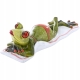 Ozdobna Figurka 5 x 17 x 6 cm - Żaba na plaży Plażowiczka
