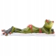 Ozdobna Figurka 5 x 17 x 6 cm - Żaba na plaży Plażowiczka