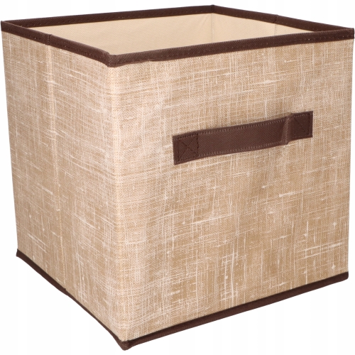 [#4] Tekstylne PUDEŁKO KOSZ ORGANIZER 25 x 25 x 25 cm - do SZAFY GARDEROBY