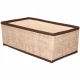 DWA tekstylne PUDEŁKA KOSZE ORGANIZERY 28 x 14 x 10 cm - do SZAFY GARDEROBY