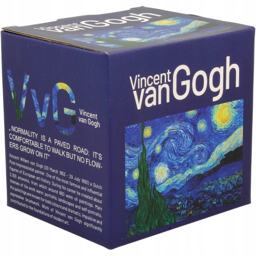 Kubek baryłka 430 ml z Zaparzaczem do HERBATY ZIÓŁ - STARRY NIGHT Van Gogh