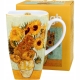 Duży PORCELANOWY Kubek XXL 650 ml do KAWY HERBATY - SUNFLOWERS by van Gogh