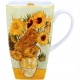 Duży PORCELANOWY Kubek XXL 650 ml do KAWY HERBATY - SUNFLOWERS by van Gogh