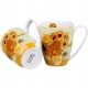 DWA Porcelanowe Kubki 360 ml Zestaw do KAWY HERBATY - SUNFLOWERS van Gogh