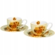 DWIE filiżanki 110 ml ze spodkami do KAWY ESPRESSO - SUNFLOWERS by van Gogh