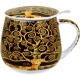 Kubek baryłka 430 ml z Zaparzaczem do HERBATY ZIÓŁ - TREE OF LIFE G. Klimt