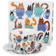 Porcelanowa filiżanka 230 ml ze spodkiem Do KAWY HERBATY KOTY W FILIŻANKACH