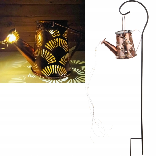 Dekoracyjna KONEWKA LED 80x23x11 cm Ogrodowa Lampa Solarna Wbijana METALOWA