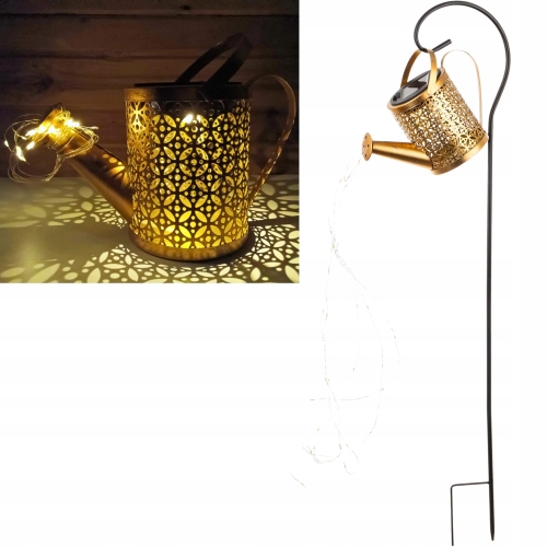Dekoracyjna KONEWKA LED 79x24x10 cm Ogrodowa Lampa Solarna Wbijana METALOWA