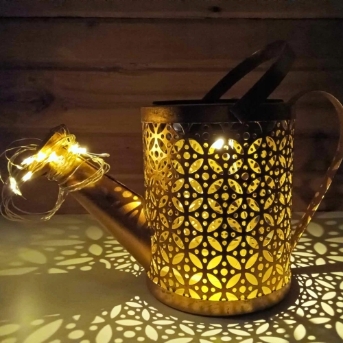 Dekoracyjna KONEWKA LED 79x24x10 cm Ogrodowa Lampa Solarna Wbijana METALOWA