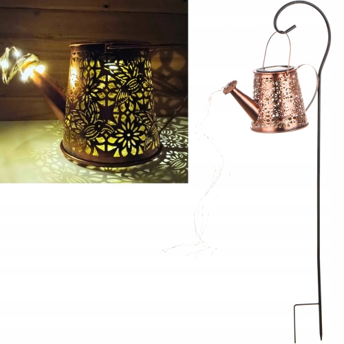 Dekoracyjna KONEWKA LED 80x29x13 cm Ogrodowa Lampa Solarna Wbijana METALOWA