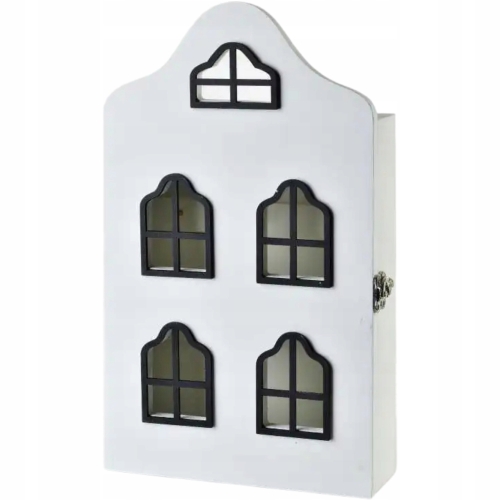 STACY Drewniana Wisząca SKRZYNKA / SZAFKA NA KLUCZE - 17,5 x 5,5 x 29,5 cm