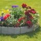 Szary PŁOTEK OBRZEŻE Ogrodowe PALISADA Ozdobna 25 x 23 cm - komplet 10 szt
