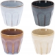 Kamionkowy KUBEK 90 ml 6 x 6,5 cm do KAWY ESPRESSO - komplet 4 sztuki