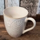 Kamionkowa Filiżanka Kubek do KAWY HERBATY 390 ml, 10 x 9 cm - BEŻOWY