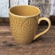 Kamionkowa Filiżanka Kubek do KAWY HERBATY 390 ml, 10 x 9 cm - MIODOWY