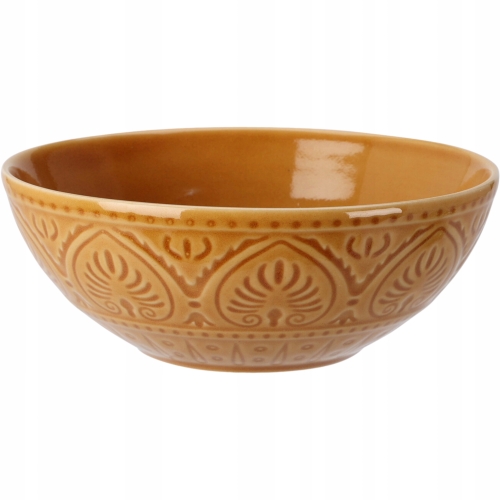 Kamionkowy Talerz DO ZUPY Miska DO SAŁATEK 650 ml, 15,5 x 6 cm - MIODOWA