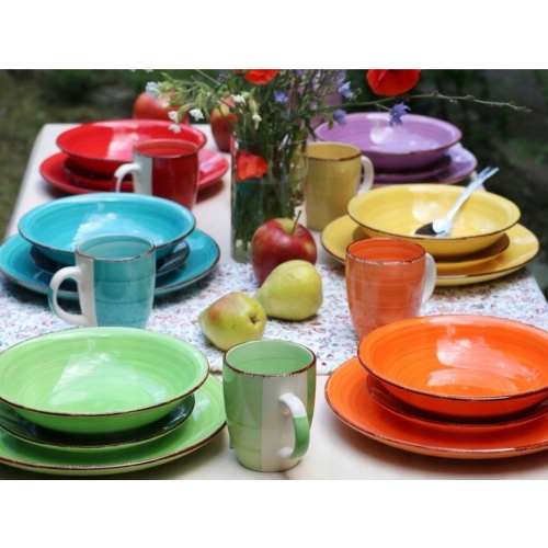 Linia RAINBOW Ceramiczna filiżanka 90 ml do KAWY ESPRESSO - komplet 6 sztuk
