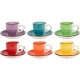 Linia RAINBOW Ceramiczna filiżanka 90 ml do KAWY ESPRESSO - komplet 6 sztuk