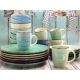 MIX NIEBIESKI Ceramiczna filiżanka 90 ml do KAWY ESPRESSO - komplet 6 sztuk