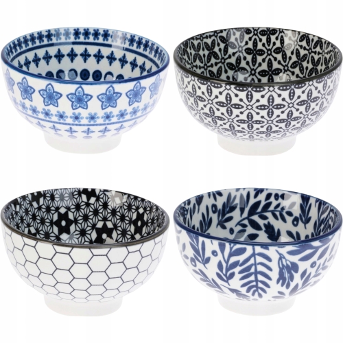 Porcelanowa Miska Miseczka do Deserów Sałatek Musli 250 ml - komplet 4 szt
