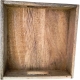 Taca do serwowania 25 x 25 x 5 cm z uchwytami - DREWNO MANGO