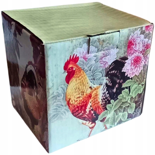 Porcelanowy Kubek 300 ml z Pokrywką i Zaparzaczem - KOGUT