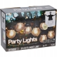 ZEWNĘTRZNE LAMPKI OGRODOWE Girlanda 20 żarówek LED, 230V, TIMER - 9,5 m