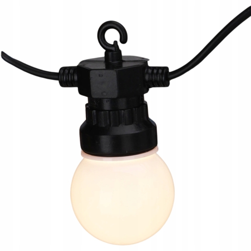 ZEWNĘTRZNE LAMPKI OGRODOWE Girlanda 20 żarówek LED, 230V, TIMER - 9,5 m