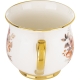 DUŻY Porcelanowy Kubek Filiżanka do KAWY HERBATY 430 ml, 10 x 9 cm - KWIATY