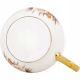 DUŻY Porcelanowy Kubek Filiżanka do KAWY HERBATY 430 ml, 10 x 9 cm - KWIATY