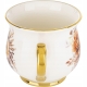 DUŻY Porcelanowy Kubek Filiżanka do KAWY HERBATY 430 ml, 10 x 9 cm - KWIATY
