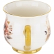 DUŻY Porcelanowy Kubek Filiżanka do KAWY HERBATY 430 ml, 10 x 9 cm - KWIATY