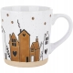 DUŻY Kamionkowy Kubek do KAWY HERBATY - 460 ml, 10 x 10,5 cm