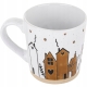 DUŻY Kamionkowy Kubek do KAWY HERBATY - 460 ml, 10 x 10,5 cm