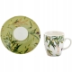 PORCELANA ZESTAW Dwie filiżanki 85 ml ze spodkami do KAWY ESPRESSO - OLIWKI