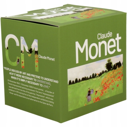 Kubek baryłka 430 ml z Zaparzaczem do HERBATY ZIÓŁ Claude Monet POPPY FIELD