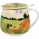 Kubek baryłka 430 ml z Zaparzaczem do HERBATY ZIÓŁ Claude Monet POPPY FIELD
