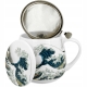 Kubek baryłka 430ml z Zaparzaczem do HERBATY ZIÓŁ THE GREAT WAVE by Hokusai
