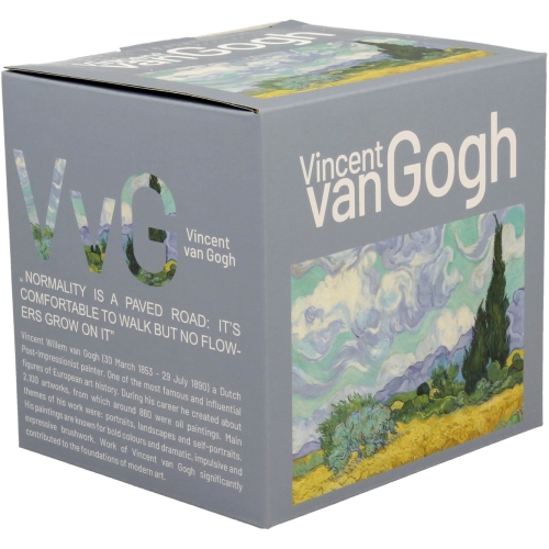 Kubek baryłka 430 ml z Zaparzaczem do HERBATY ZIÓŁ - WHEAT FIELD Van Gogh