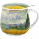 Kubek baryłka 430 ml z Zaparzaczem do HERBATY ZIÓŁ - WHEAT FIELD Van Gogh