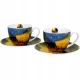 DWIE Porcelanowe Filiżanki 270 ml do KAWY HERBATY Van Gogh TERRACE AT NIGHT