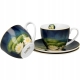 DWIE Porcelanowe Filiżanki 270 ml do KAWY HERBATY - NENUFARS Claude Monet