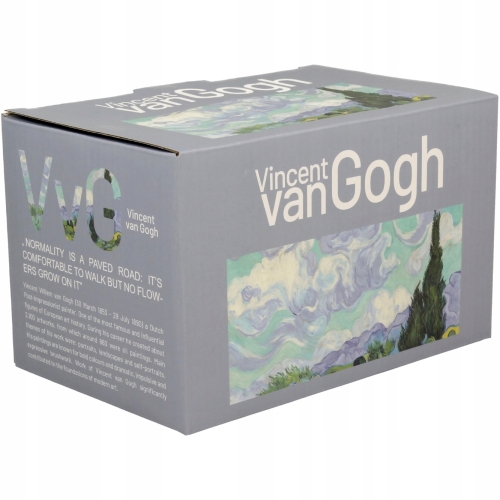 DWA Porcelanowe Kubki 360 ml Zestaw do KAWY HERBATY - WHEAT FIELD Van Gogh