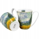DWA Porcelanowe Kubki 360 ml Zestaw do KAWY HERBATY - WHEAT FIELD Van Gogh