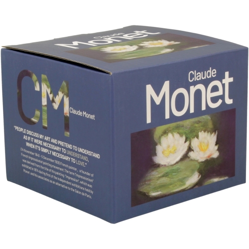 Duży PORCELANOWY Kubek 600 ml do KAWY HERBATY - NENUFARS by Claude Monet
